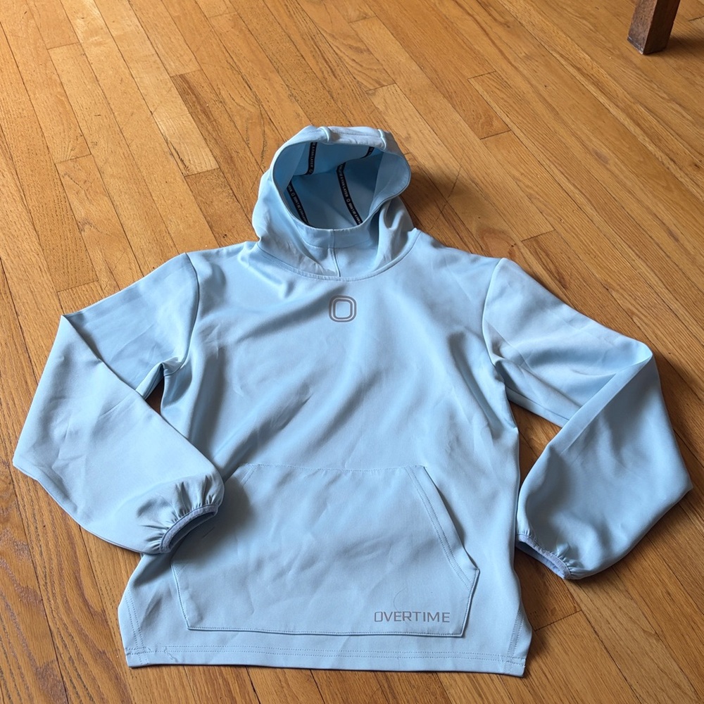 Overtime Light Blue Kids Hoodie Size Youth Large